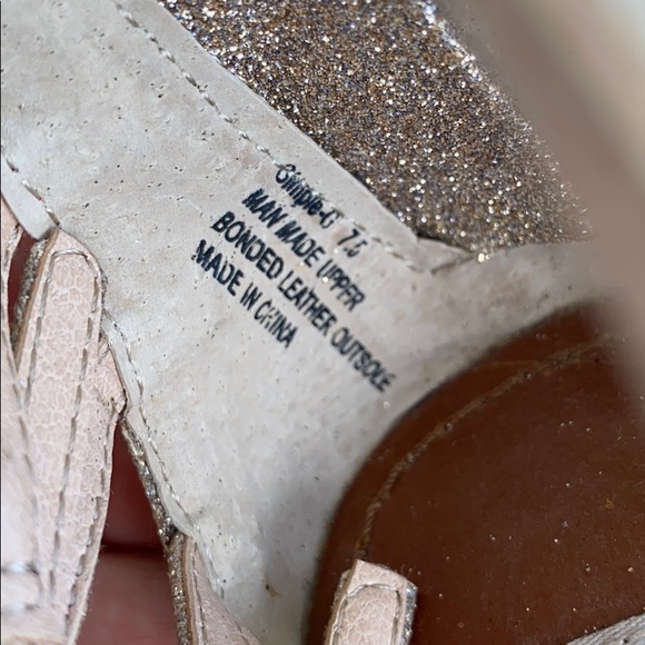 NEVER WORN! Steve Madden Simple G Glitter Sandal - Picture 7 of 8